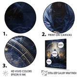 Designart "Isaiahs Insight Indigo Christianity" Christianity Framed Canvas Prints
