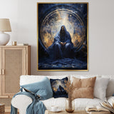 Designart "Isaiahs Insight Indigo Christianity" Christianity Framed Canvas Prints