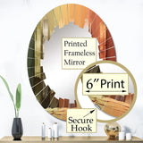 Designart "Islam Art The Pillars I" Islamic Modern Wall Mirror