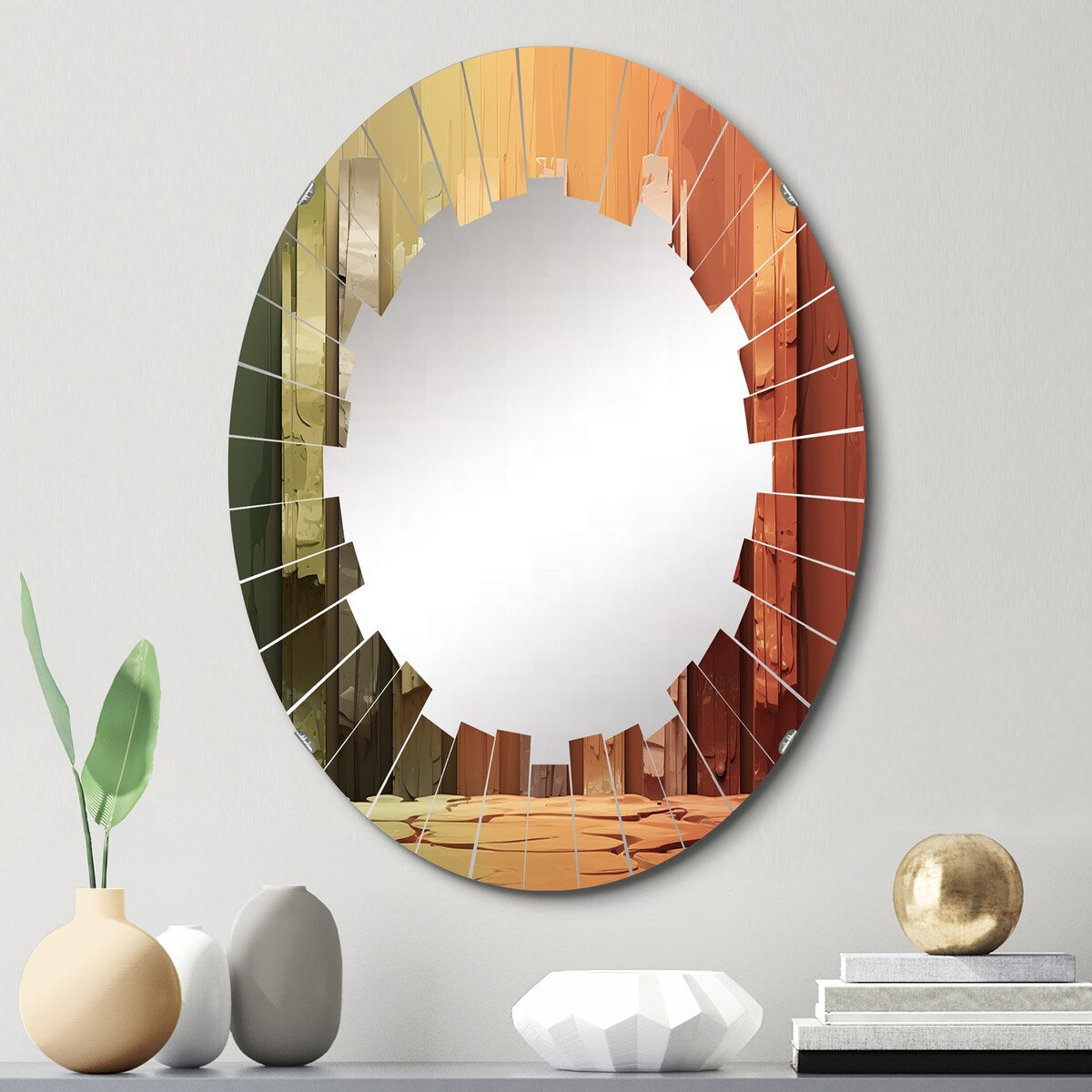 Designart "Islam Art The Pillars I" Islamic Modern Wall Mirror