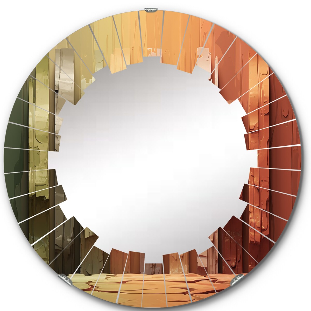 Designart "Islam Art The Pillars I" Islamic Modern Wall Mirror