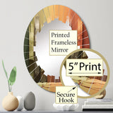 Designart "Islam Art The Pillars I" Islamic Modern Wall Mirror