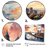 Designart "Jacksonville Bay Florida V" Florida Metal Wall Decor Set