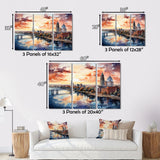 Designart "Jacksonville Bay Florida V" Florida Metal Wall Decor Set