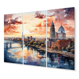 Designart "Jacksonville Bay Florida V" Florida Metal Wall Decor Set