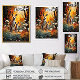 Designart "Kangaroo Eucalyptus Flower Oasis " Kangaroo Animal Wall Art