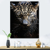 Designart "Leopard Mysterious Hunter I" Leopard/Cheetah Animal Wall Art