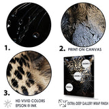Designart "Leopard Mysterious Hunter I" Leopard/Cheetah Animal Wall Art