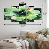 Designart "Little Road In Mountain Landscape VIII" Forest Multipanel Canvas Wall Art set