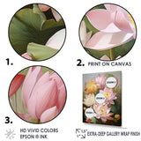 Designart "Lotus Exquisite Bouquet " Lotus Wall Art
