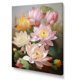 Designart "Lotus Exquisite Bouquet " Lotus Wall Art