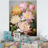 Designart "Lotus Exquisite Bouquet " Lotus Wall Art