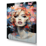 Designart "Marilyn Monroe Blooming Beauty" Fashion Woman Wall Décor Pink - Glam Print Art For Living Room