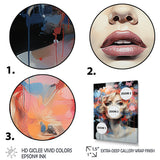 Designart "Marilyn Monroe Blooming Beauty" Fashion Woman Wall Décor Pink - Glam Print Art For Living Room