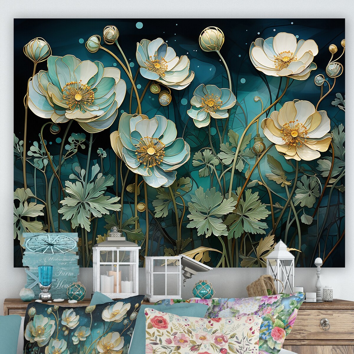 Designart "Meticulously Detailed Buttercups" Buttercups Wall Art
