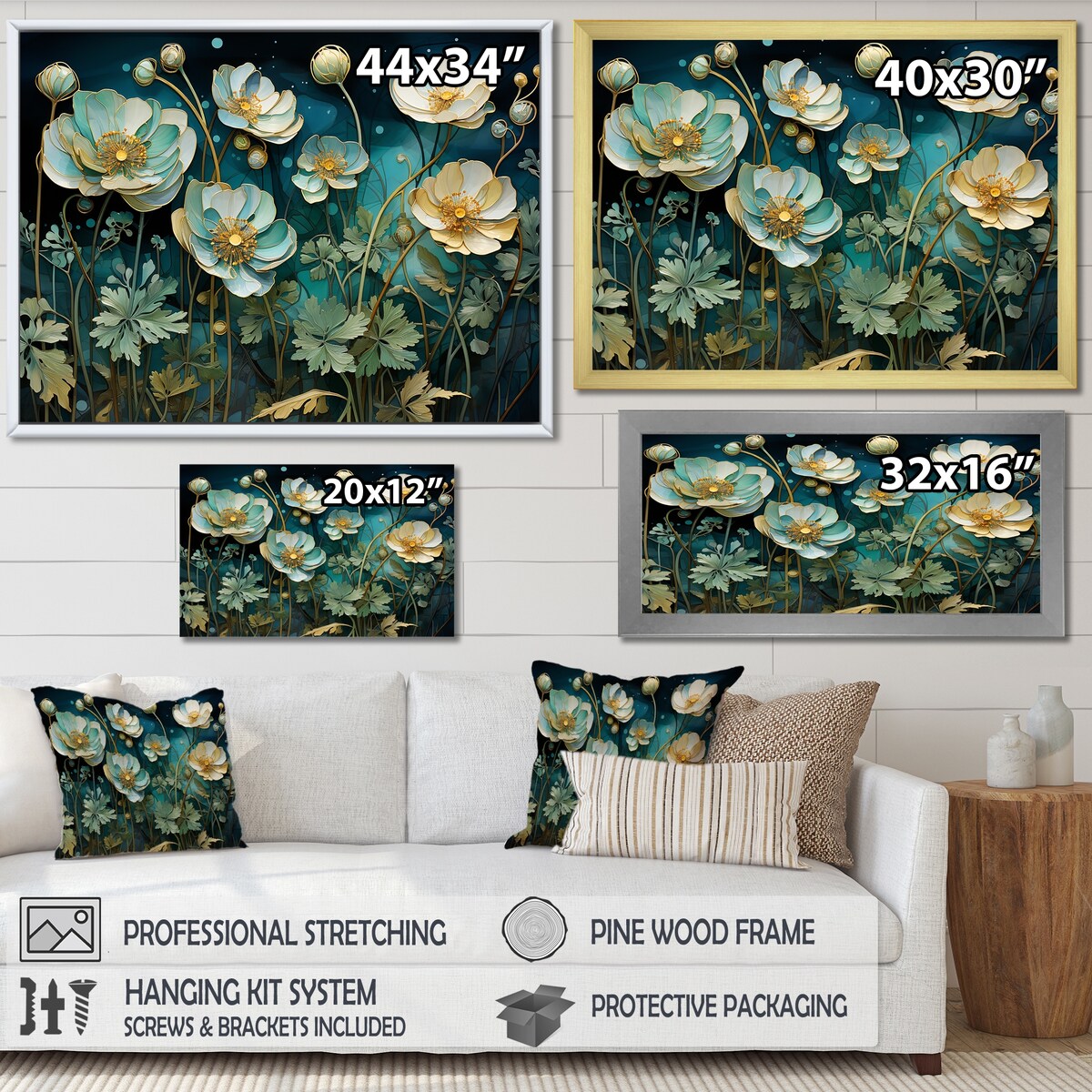 Designart "Meticulously Detailed Buttercups" Buttercups Wall Art