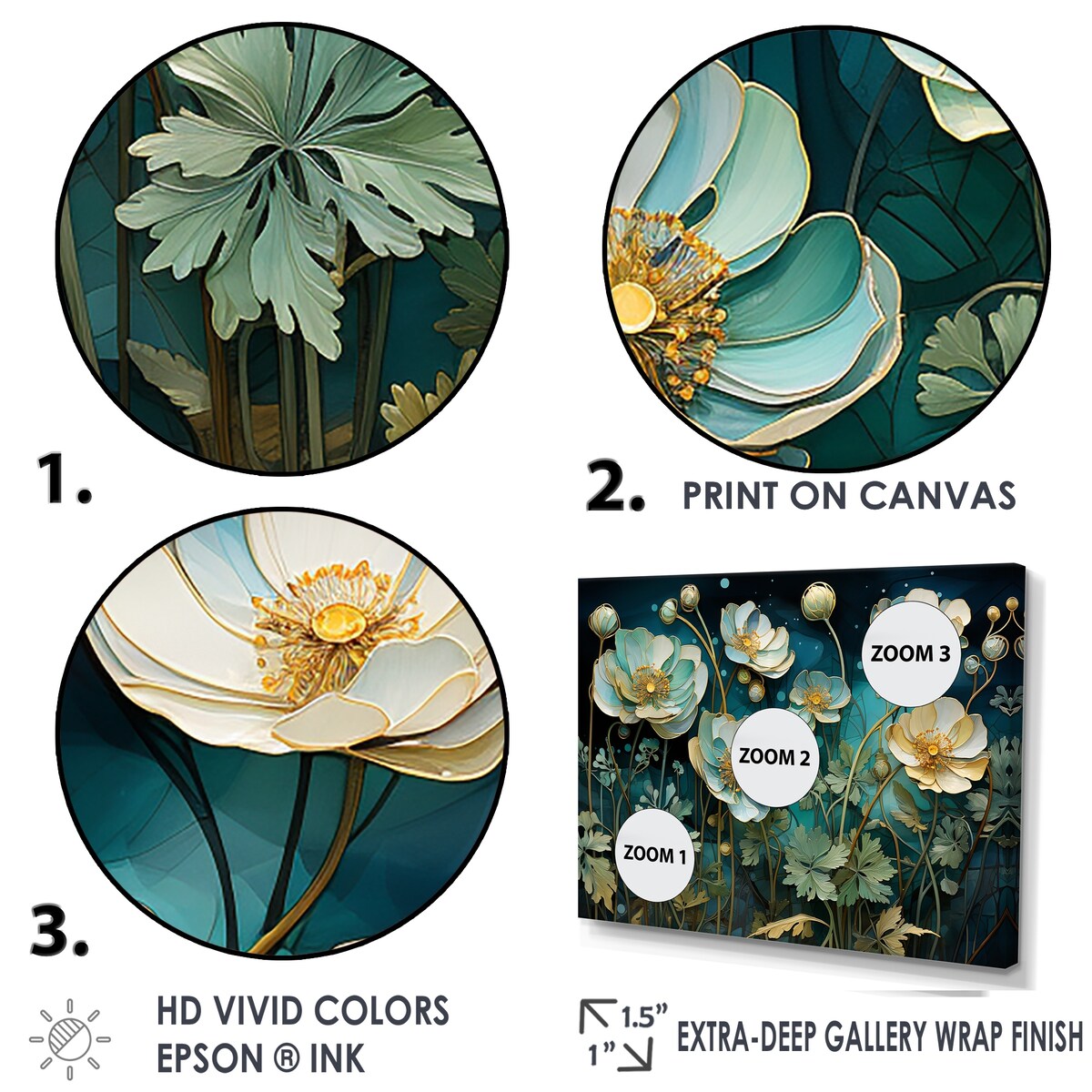 Designart "Meticulously Detailed Buttercups" Buttercups Wall Art