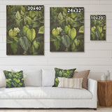 Designart "Meticulously Tropical Botanical Plants I" Plants Wood Wall Art Traditional Wood Panel On Natural Pine Wood