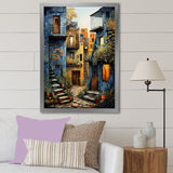 Designart "Mexican Art Landscape Oaxacan Odyssey I" Mexican Art Framed Wall Art Living Room