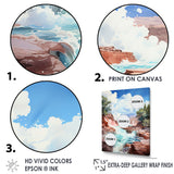 Designart "Minimal Geyser Horizon" Geyser Wall Art