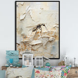 Designart "Minimalism Ant Beige Collage II" Animals Ant Framed Wall Decor