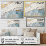 Designart "Minimalism Beige And Grey Wave Horizon II" Coastal Minimalism Wall Art