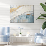 Designart "Minimalism Beige And Grey Wave Horizon II" Coastal Minimalism Wall Art