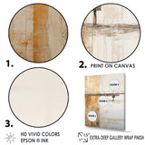 Designart "Minimalism Beige Pier Horizon" Coastal Pier Wall Art