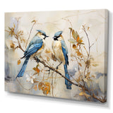 Designart "Minimalism Birds Of Paradise Cherry Blossoms I" Birds Of Paradise Wall Art