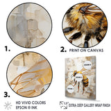 Designart "Minimalism Buzzing Bee III" Bee Wall Art