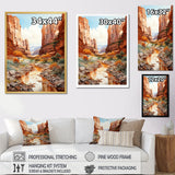 Designart "Minimalism Canyon Country Side I" Canyon Wall Art