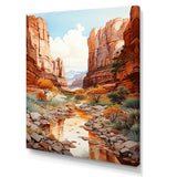 Designart "Minimalism Canyon Country Side I" Canyon Wall Art