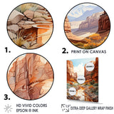Designart "Minimalism Canyon Country Side I" Canyon Wall Art