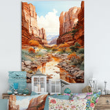 Designart "Minimalism Canyon Country Side I" Canyon Wall Art