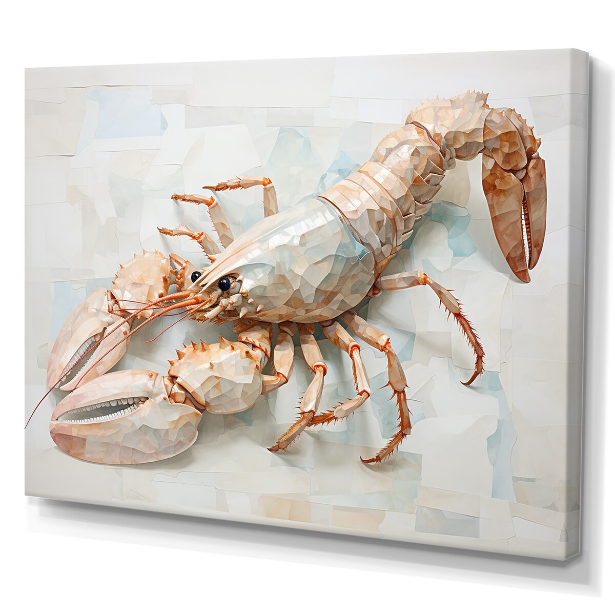 Designart "Minimalism Crayfish Impression II" Crayfishwall Art