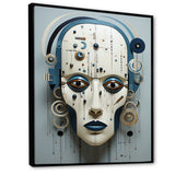 Designart "Minimalism Folk Religion Portrait I" Folk Religion Framed Canvas Prints