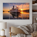 Designart "Mississippi River Boat" Mississippi Wall Art Prints Set