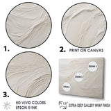 Designart "Modern Beach Beige Sand Charm I" Coastal Beach Sand Wall Art