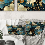 Designart "Modern Inspirations Floral Pattern I" Floral Printed Throw Pillow