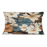 Designart "Monochrome Serenity Tropical Pattern I" Tropical Printed Throw Pillow