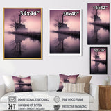 Designart "Moody Serenity Factory " Factories Framed Wall Art Living Room