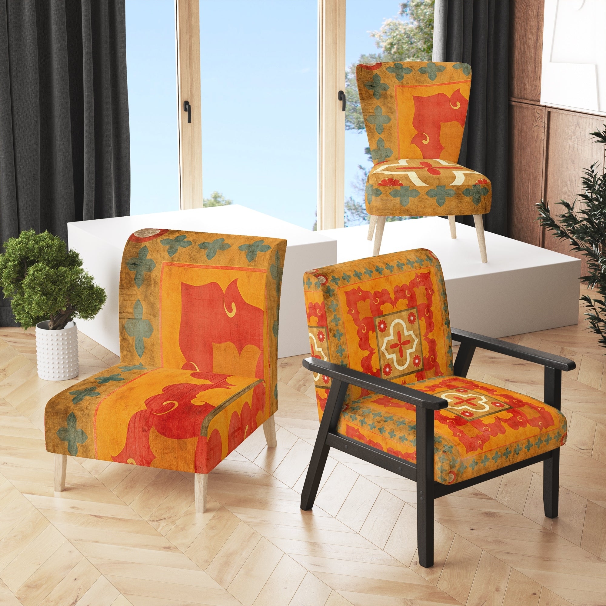 Bright colored accent chairs sales
