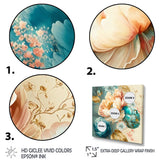 Designart "Multi-Color Blooming Flowers V" Floral Canvas Art Print - 3 Panels