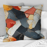 Designart "Multicolor Marble Mosaic Harmony Pattern I" Marble Printed Throw Pillow