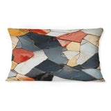 Designart "Multicolor Marble Mosaic Harmony Pattern I" Marble Printed Throw Pillow