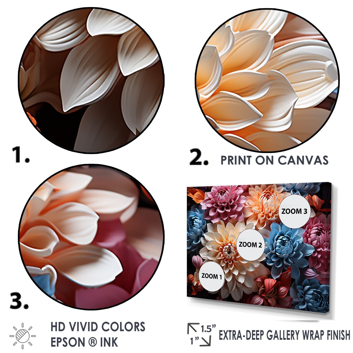 Designart "Mums Burst With Bold And Vibrant Colors" Mums Wall Art