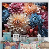 Designart "Mums Burst With Bold And Vibrant Colors" Mums Wall Art