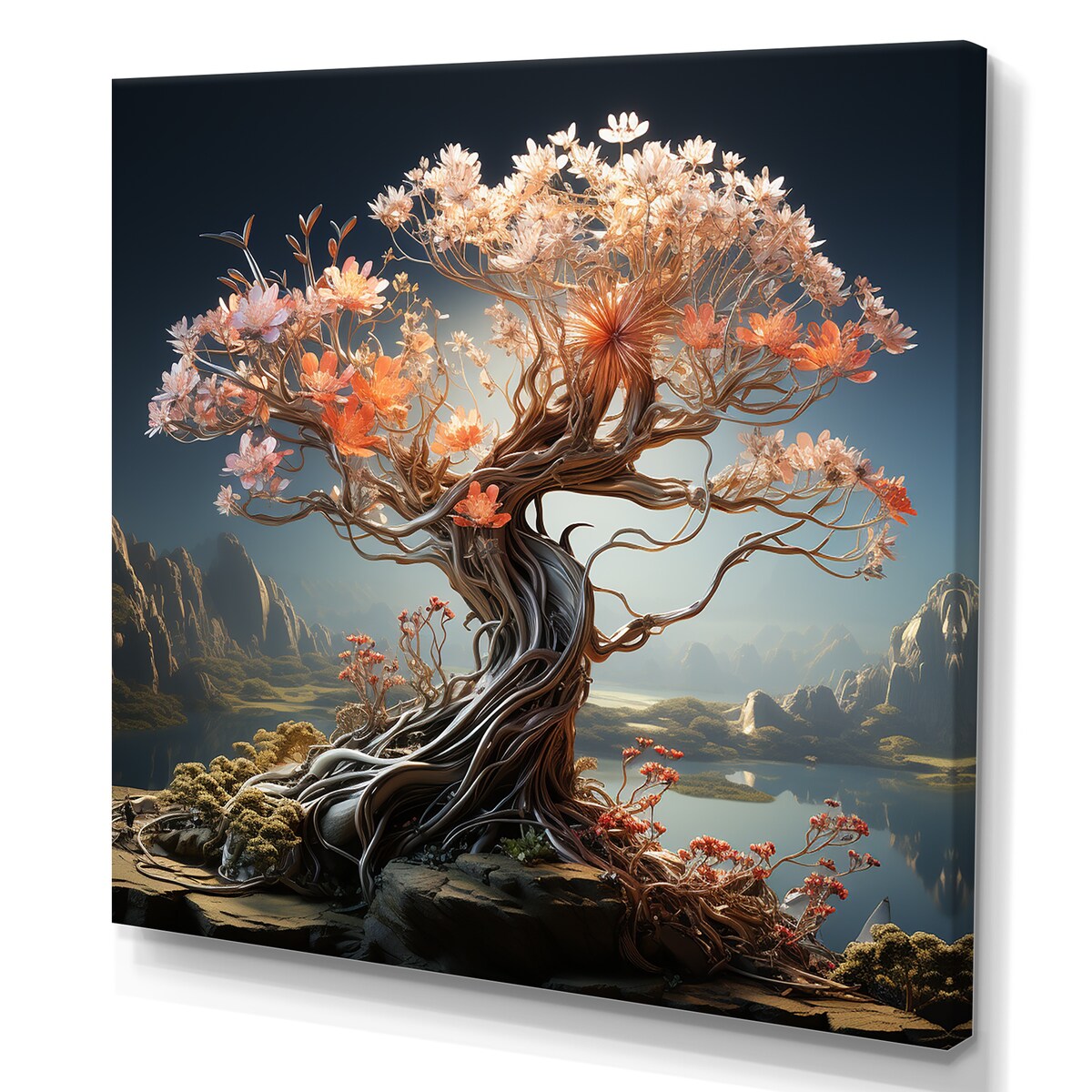 Designart "Mums Surreal Serenity Pastel Tones" Mums Wall Art