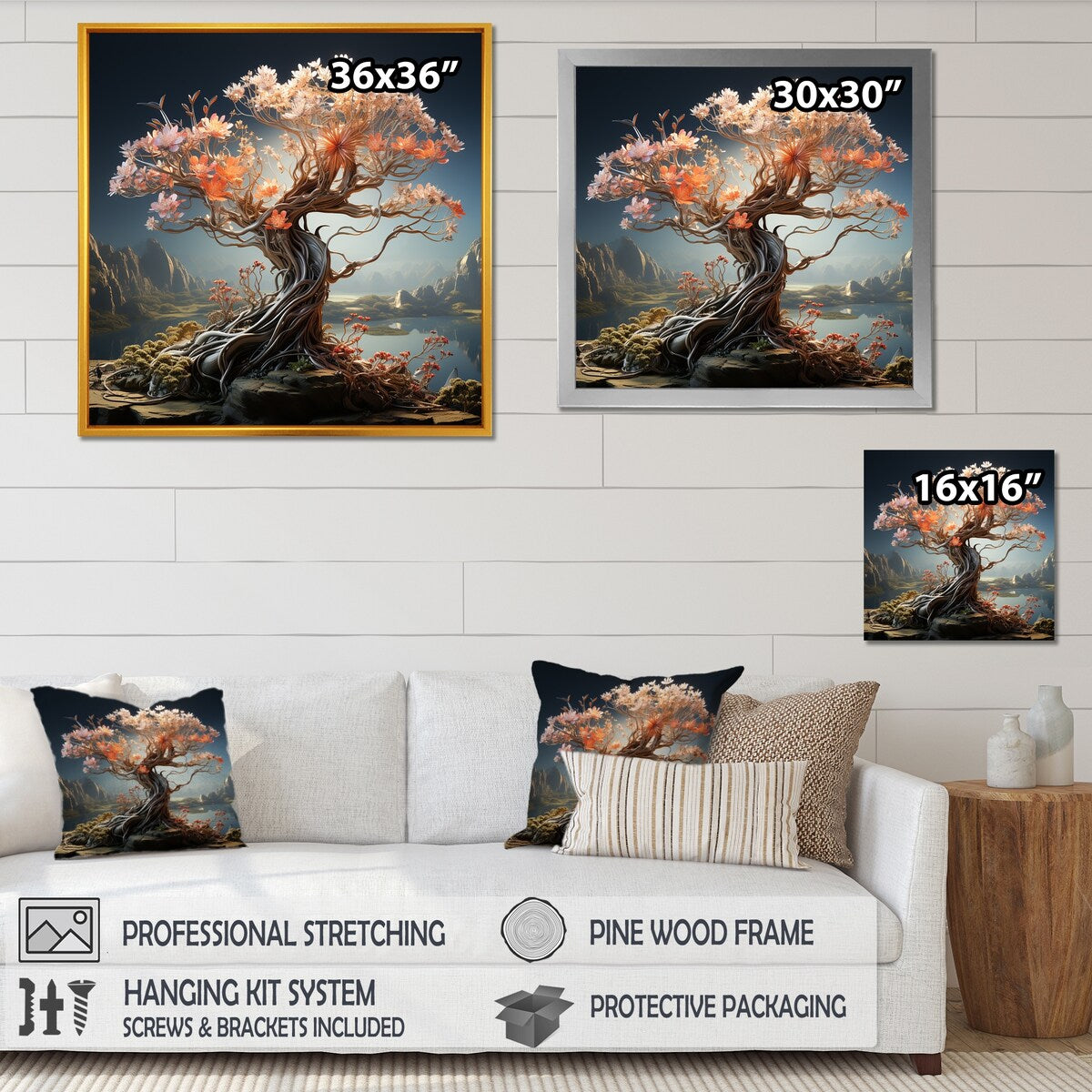 Designart "Mums Surreal Serenity Pastel Tones" Mums Wall Art