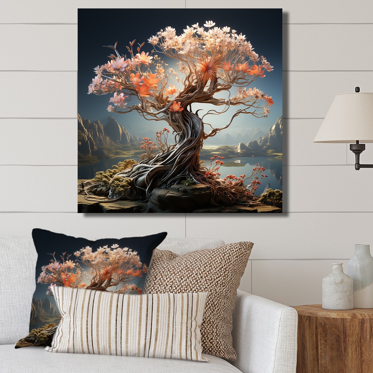 Designart "Mums Surreal Serenity Pastel Tones" Mums Wall Art
